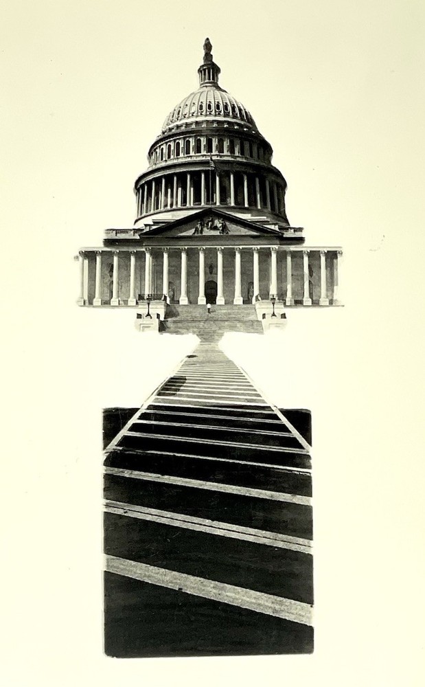 Gérald Incandela (b. 1952) The Capital Washington DC 1977 Print Card Fotofolio