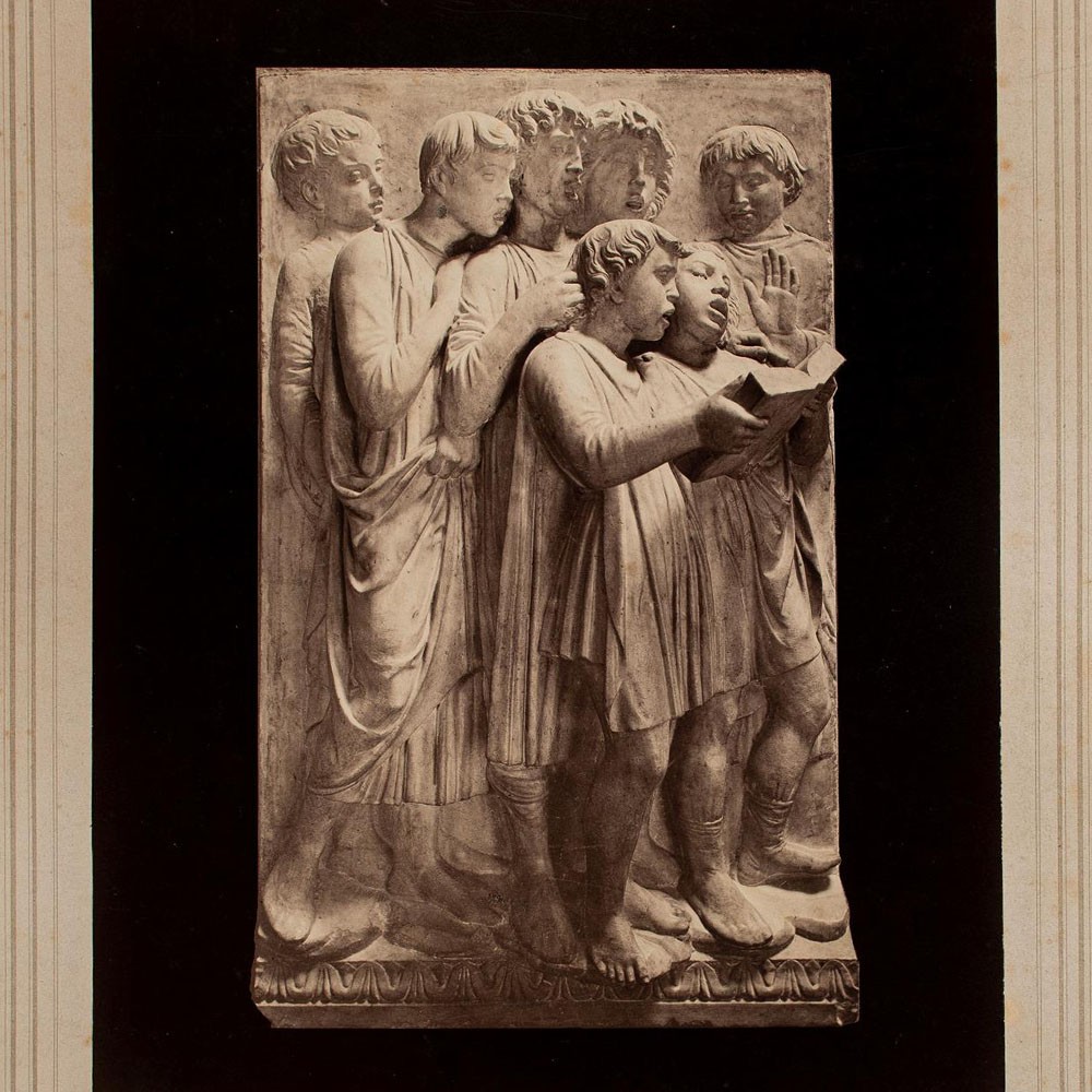 Johannes Nöhring Choir Boys Reproduction Photograph after Luca Della Robbia 19th Century