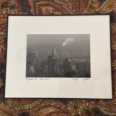 Chrysler Building New York City Black & White Photograph Framed & Signed 1948