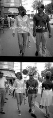 NORMAN HARTNELL MODEL ANN HUTCHESON IN NICE FRANCE 1961 & HUSBAND – 2 NEGATIVES