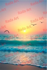 Birds Sunrise Sunset Sea Sky Nature Digital Art Ai Background Wallpaper Picture
