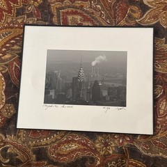 Chrysler Building New York City Black & White Photograph Framed & Signed 1948