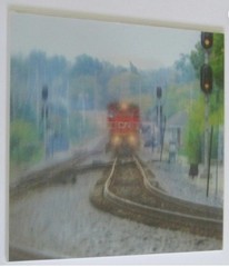 Michael Brown Cinema Graphic Lenticular 3-D Picture of Train 16×16