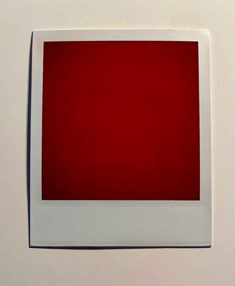 1 x Polaroid, Red, SX 70, Color Photo, Photography, Instant Photo, Art