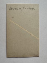 orig. CDV photo nobility Friedrich Ferdinand Leopold, Archduke of Austria 1860