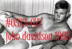 VINTAGE MALE PORTRAIT #0523-677-JD- john davidson 1965 -free shipping USA