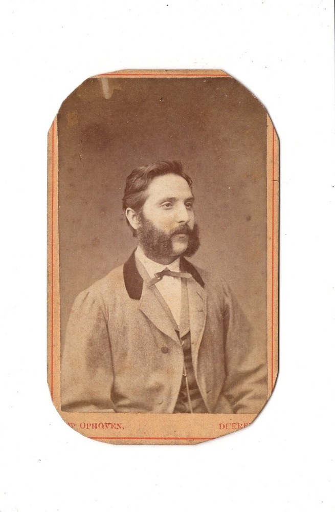 M. Ophoven CDV Photo Man Portrait / Man – Düren 1870s