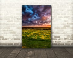 Storm photography print colorful sunset wall art photo Iowa landscape picture