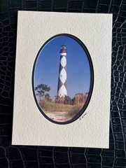 North Carolina Lighthouse Photos Signed Gamow Set Of 5 Hatteras Ocracoke 5” X 7”