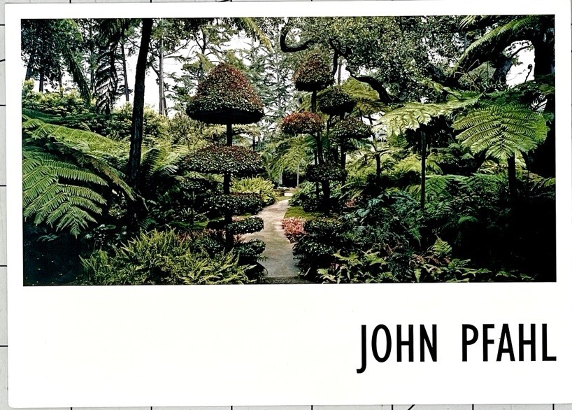 John Pfahl (1939-2020) Art Show Announcement Card 2002 – Extreme Horticulture