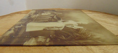 Antique Portrait Photo Woman Child Writing Reading Baker’s Art Gallery 1898 Ohio