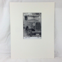 Black & White Photo Rusty 1934 Ford Pickup Truck Matted Signed Art Photography