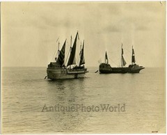 Beautiful sail boats ships antique art photo