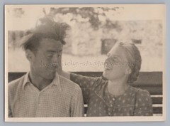 Beautiful Photograph of Young Woman and Young Man – Vintage Photo 1940s