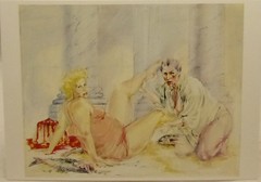 (064) Postcard 15 x 10.5 cm Milou Hermes, Soft meal Art Unlimited circa 1982