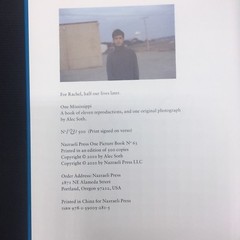 ALEC SOTH: One Mississippi SIGNED Photo w/ Ltd Edition Book One Picture #63 NEW!