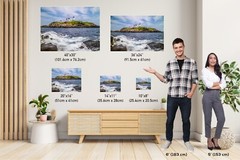 Beacon of Beauty: Nubble Lighthouse Cape Neddick Maine Metal Canvas Wall Art