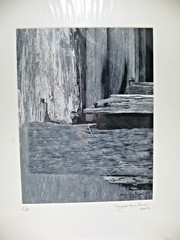 MATTED PHOTOGRAPHY Splintered Wood Board A/P 14×17 by Larry Santucci
