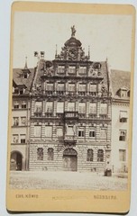 31836 CDV Photo of Christian King Nuremberg Circa 1870-1880 Old House Building