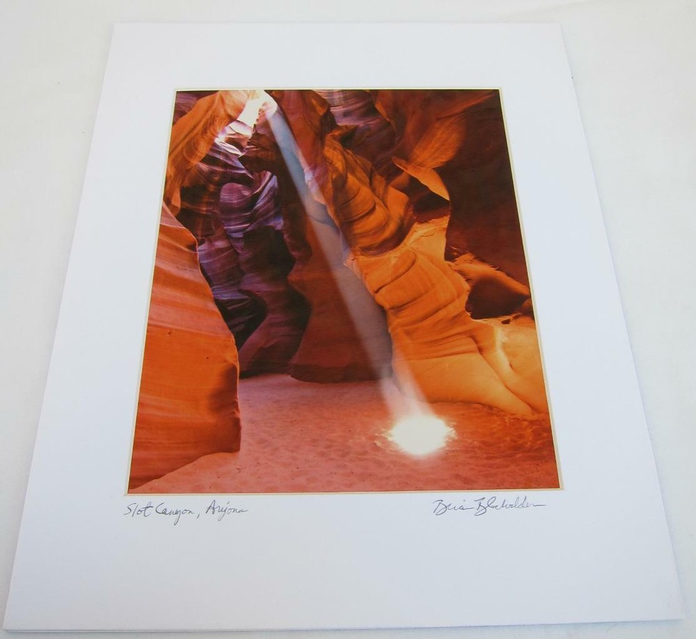 Sunbeam in Slot Canyon Navajo AZ 8×10 Photograph signed Brian Blackwelder – #70