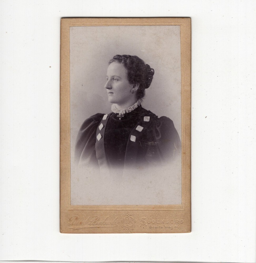 CDV Foto Damenportrait – Sudenburg um 1900