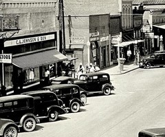 Walker Evans Art Photo Print Card Main Street Greensboro Alabama 1936 4.25”x6”