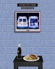 Santa Ana Fire S. A. T. C. H. Medic Van 8×10 Unframed Collage Print VFRPBT_0094