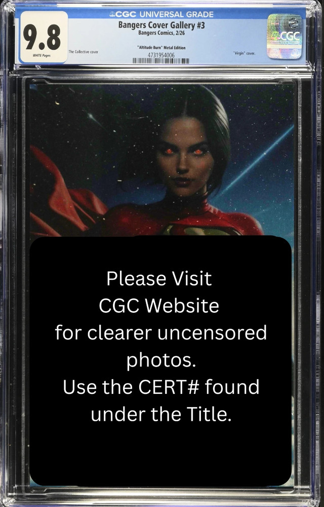 METAL Bangers Comics Supergirl Cosplay VIRGIN Full Chase Variant LE 5 CGC 9.8