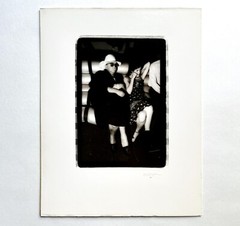 Rare William Coupon 1978 Photograph of Truman Capote at Studio 54 Signed & Dated