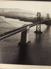 1965 Baz Signed San Francisco Bay Bridge Photograph 16″ X 20″