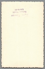 Photo Three Brothers with Old Mother in Garden Family Portrait 1951 Bützow (F1265)