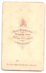 Photograph Aug Riemann, Bielefeld, Ober-Tor-Wallstrasse, annual volunteers