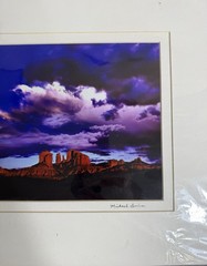 Michael Irvine Signed Cosmic Clouds Sedona AZ Fine Art Photograph Matted 16×14