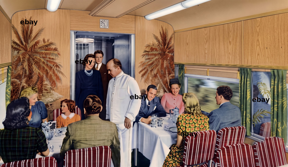 Photo Art Print Illinois Central City of Miami’s Palm Garden diner circa 1940s