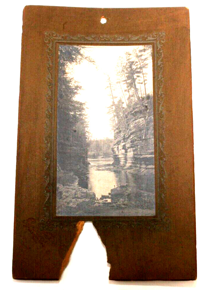 HH BENNETT ORIGINAL PHOTOGRAPH OF WISCONSIN DELLS-KILBOURN CITY, WIS