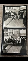 NORMAN WISDOM & TILLER GIRLS MERMAID THEATRE RELAY – 2 CONTACT PRINTS 1958