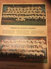 1955 AMERICAN & National LEAGUE CHAMPS YANKEES/Dodgers NEWS Print Matted