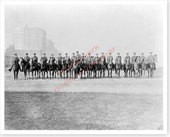 1907 CPD Chicago Police Department Mounted Unit Squad Silver Halide Photo