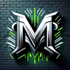 Bright graffiti ‘M’ Digital Image – street art, typography, contemporary design