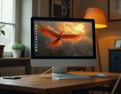 Digital Painting Phoenix Bird Image Desktop Wallpaper Background AI Art