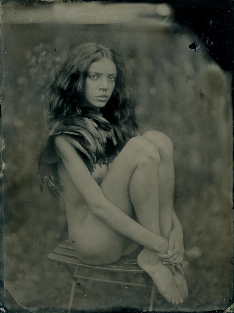Original ART Nude COLLODION WETPLATE 18x24cm (8×10″) 005