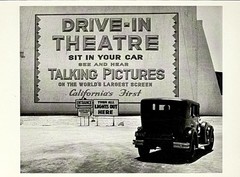 Los Angeles First Drive-In Theater 1935 Art Photo Print Card Fotofolio 4”x6”