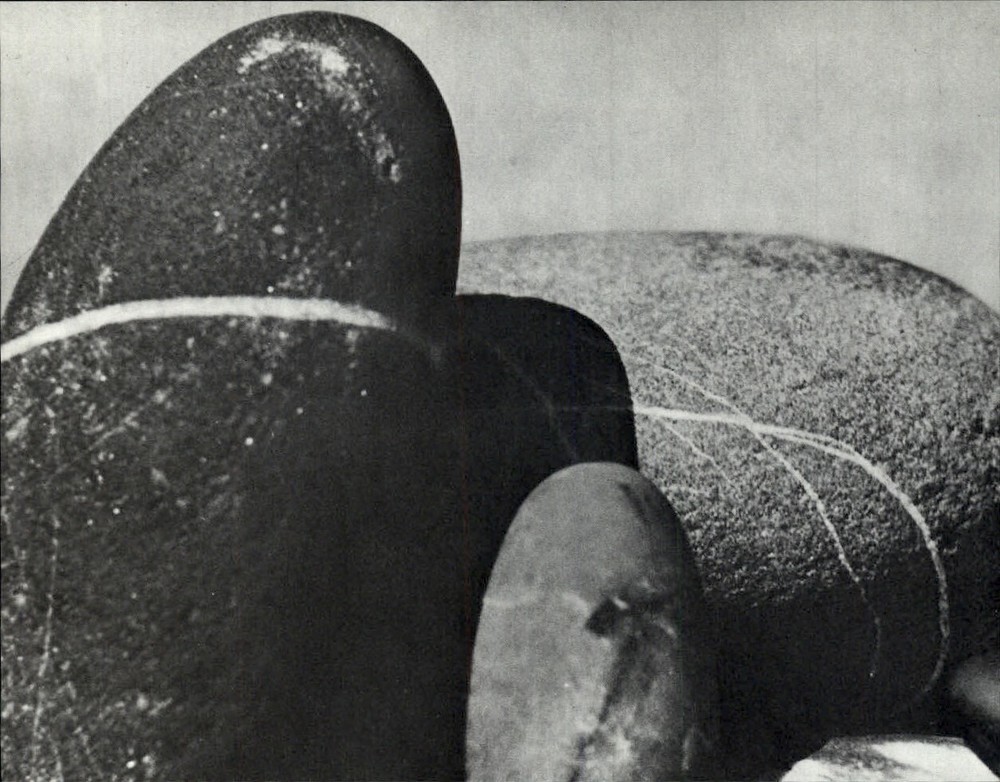 1975 Man Ray Eroded Rounded Beach Stones Abstract Art Photo Gravure 11