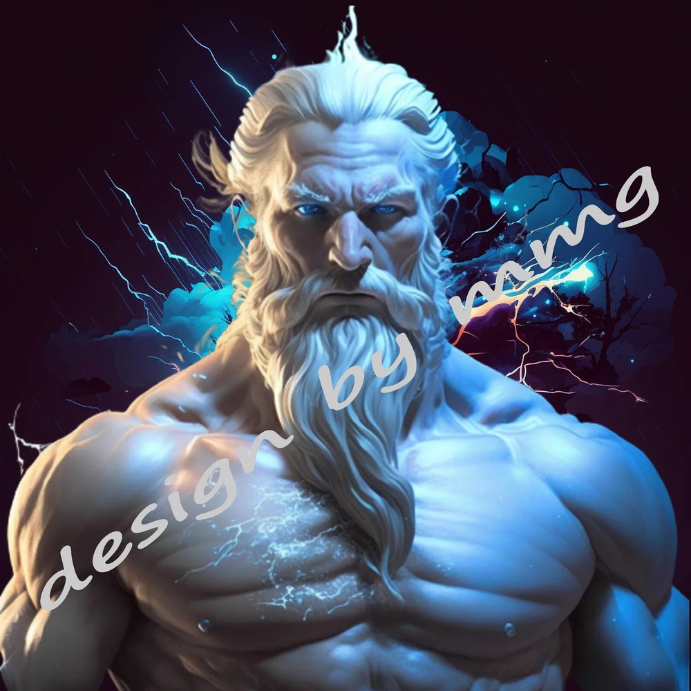 Digital Image Picture Photo Wallpaper ZEUS Olympian god of the sky & the thunder