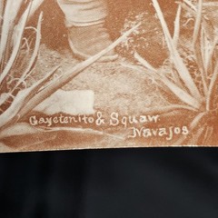 Vintage BEN WITTICK Navajo Print / Photo New Mexico 1860s Native American Indian