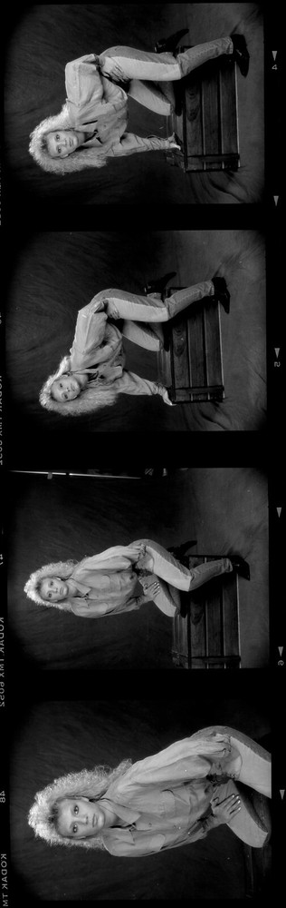 1 roll 15 negatives black & white medium format Kodak TMAX film sexy pin ups