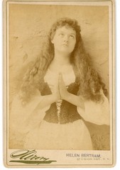Beautiful Young Actress, SINGER, HELEN BERTRAM long hair SARONY