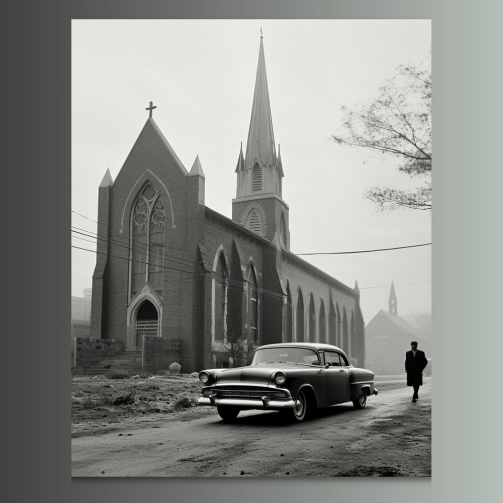 Signed Print “Gloomy Sunday” 20×30 Mounted