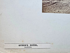 F.S. Mann Hastings Queen’s Hotel Circa 1870 Album Photograph England Victorian