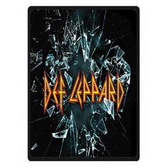 great DEF LEPPARD Soft Warm Single-Side Printing Flannel Fleece Blanket